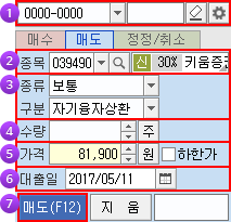 매도주문