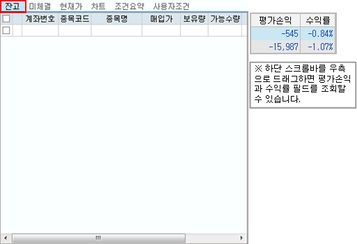 잔고