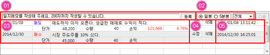 일지메모 영역