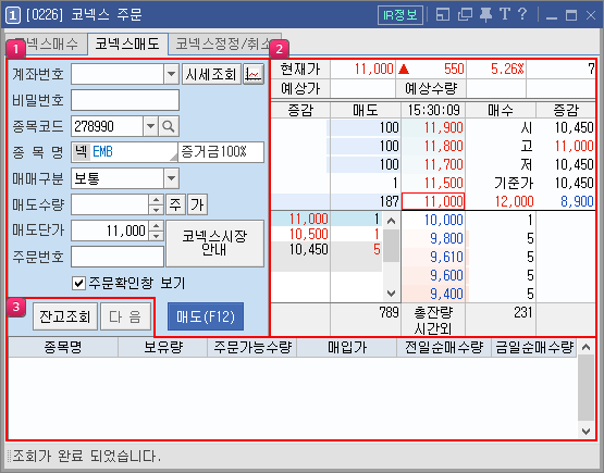 코넥스 매도