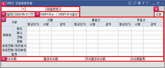 당일매매현황 메인
