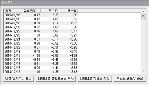 표 형식